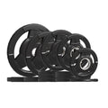 Weight Plate 2-Inch Rubber Coated Olympic Grip Plate for Barbell,Solid Cast Iron Weight Plates for Strength Training,Weightlifting,Crossfit,Home Gym, Single and Pair, 2.5/5/10/15/25/35/45 LB
