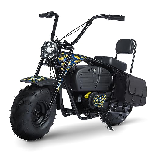 Oryxearth Electric Mini Dirt Bike 36V 1000W for Kids, Camo Blue & Yellow V8523