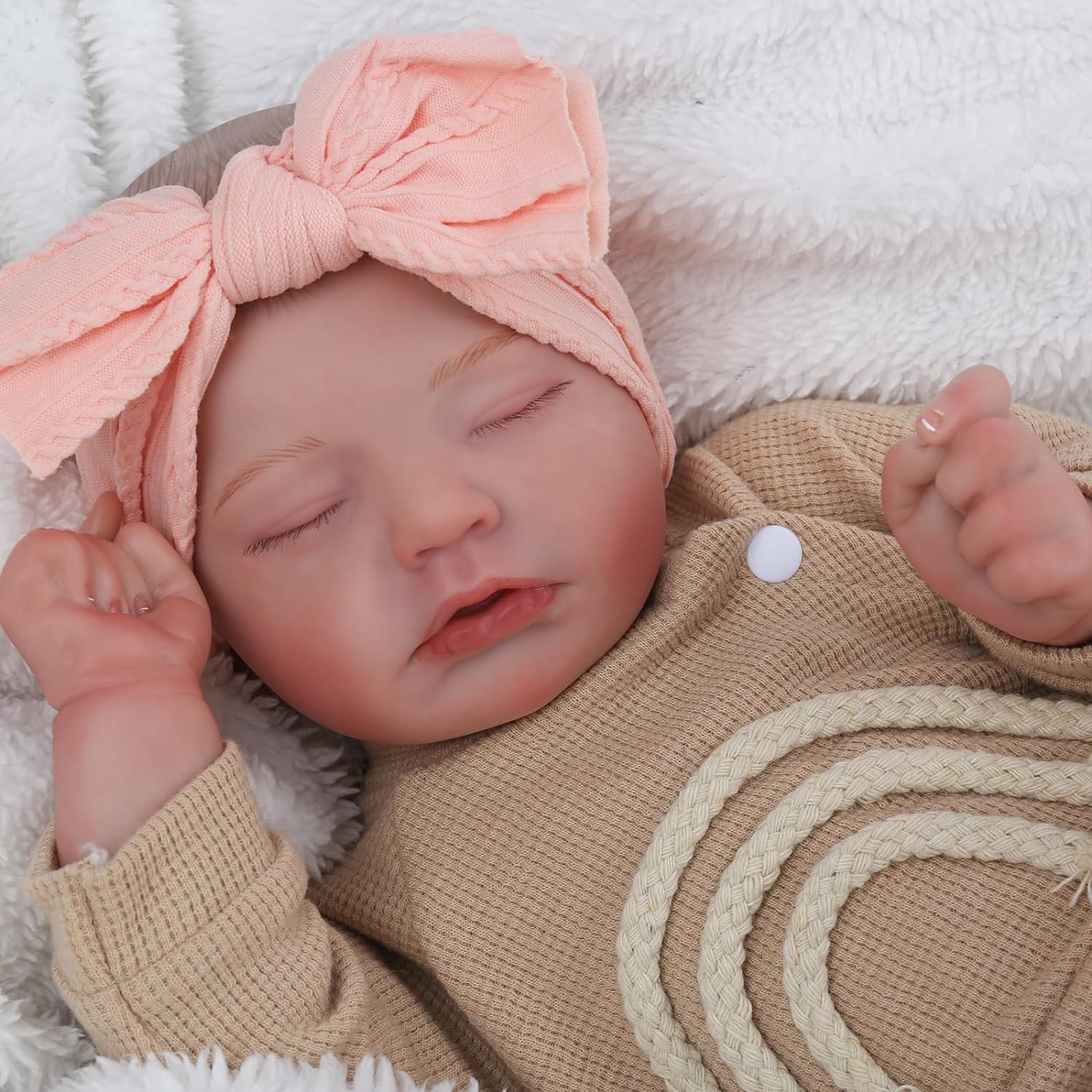 CHAREX Realistic Newborn Baby Doll 20 Inch Sleeping Soft Reborn Doll Z700