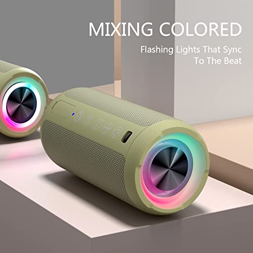 Ortizan Portable Bluetooth Speaker IPX7 Waterproof 24W Loud Sound, Black J77282