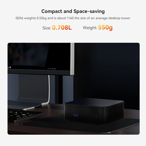 Beelink SER5 MAX Mini PC W11 Pro, AMD Ryzen 7 5800H, 16GB DDR4 500GB NVMe SSD D78299