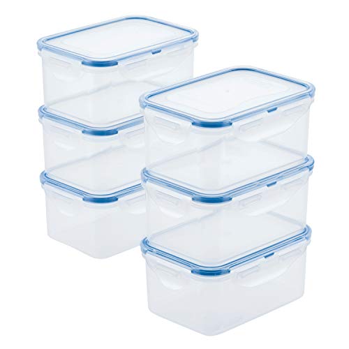 LOCK & LOCK Easy Essentials Food Storage Container Set, 4-Piece -Clear
