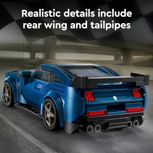 LEGO Speed Champions Ford Mustang Dark Horse Toy Car Set for Kids 9+ X72913