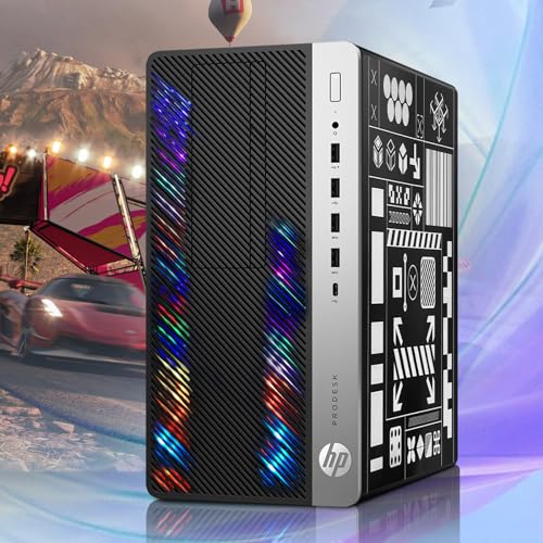 HP RGB Gaming Desktop PC, Intel Core i5, 32GB RAM, 1TB SSD, GT 1030, Renewed Y620675