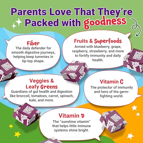 FORCE FACTOR Kids Multivitamin Super Chews, 60 Soft Chews P875