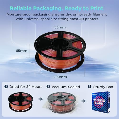 FLASHFORGE Rapid PLA Filament 1.75mm Ruby Red, 1kg Spool B504