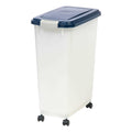 Iris USA WeatherPro Airtight Dog Cat Bird &amp; Other Pet Food Storage Bin Container with Attachable Casters - Pet Supplies online store