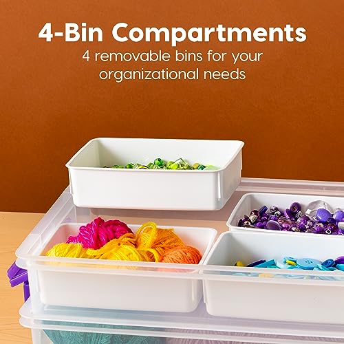 IRIS USA 5 Qt Plastic Storage Bins with Lids, 6 Pack, Stackable, Clear N3948