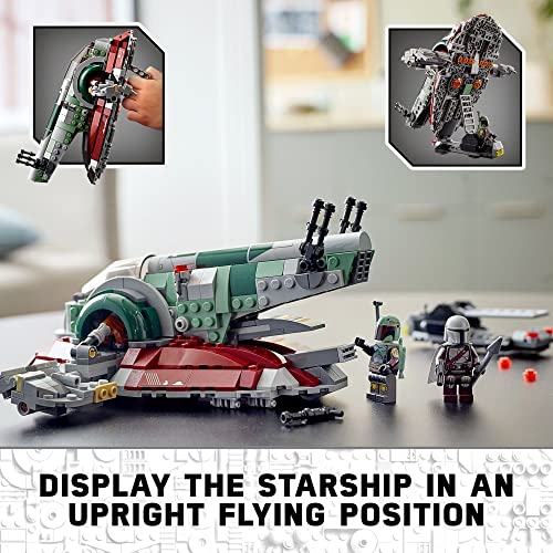 LEGO Star Wars Boba Fett Starship 75312 Building Toy with 2 Minifigures G333907