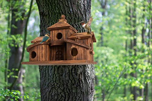 5 Hole Hanging Birdhouse for Outside Garden S2695