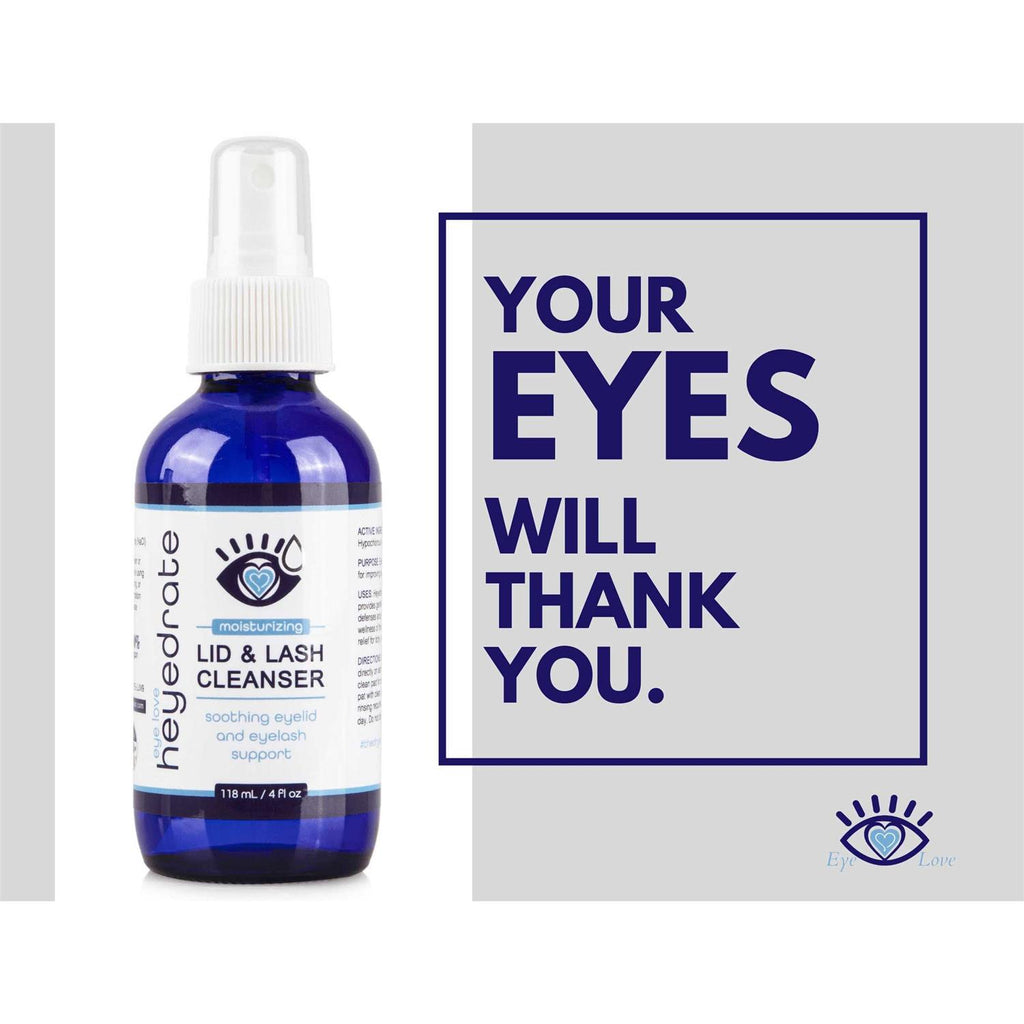Heyedrate Lid and Lash Cleanser for Eye Irritation and Eyelid Relief X13481