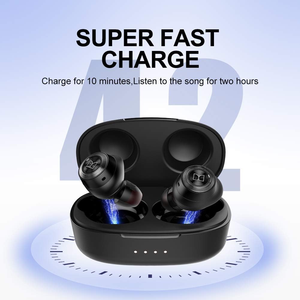 Monster Achieve 100 AirLinks Wireless Earbuds, Bluetooth 5.0, USB-C Quick Charge Z632480