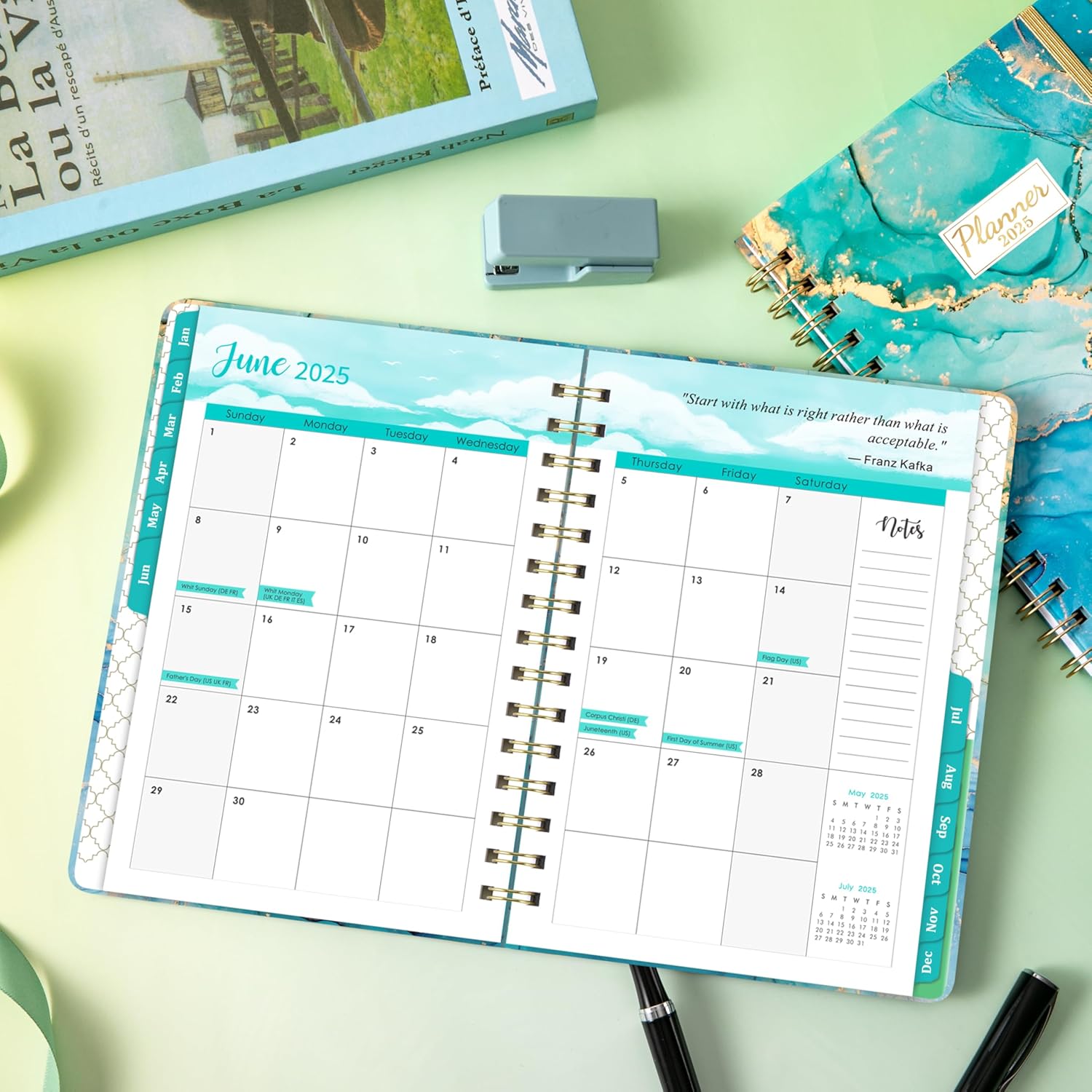 2025 Weekly & Monthly Planner, Hardcover, 6.4" x 8.5" B5937