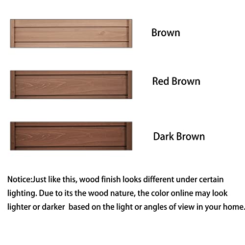 Outdoor Wooden Potting Bench Table with Drawers and Storage Shelves C672480