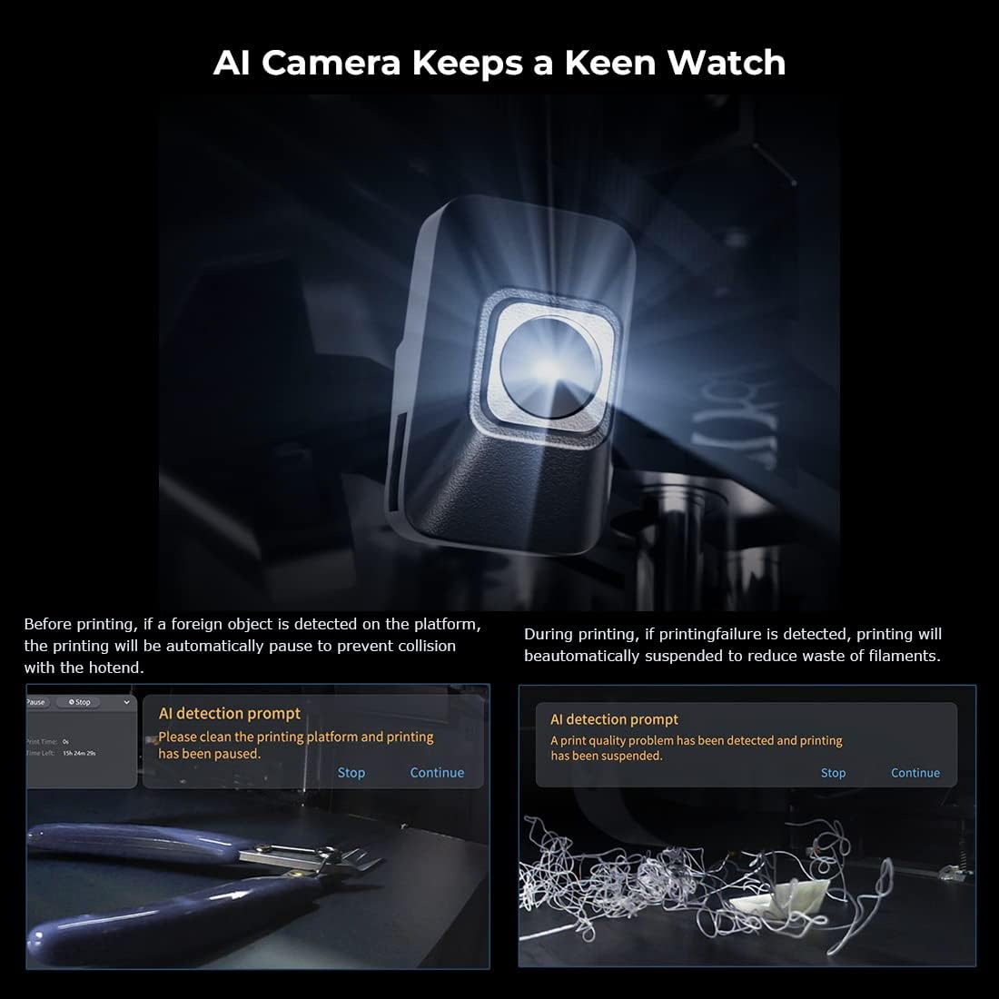 3D Printer AI Camera for Creality K1 & K1 Max C8371