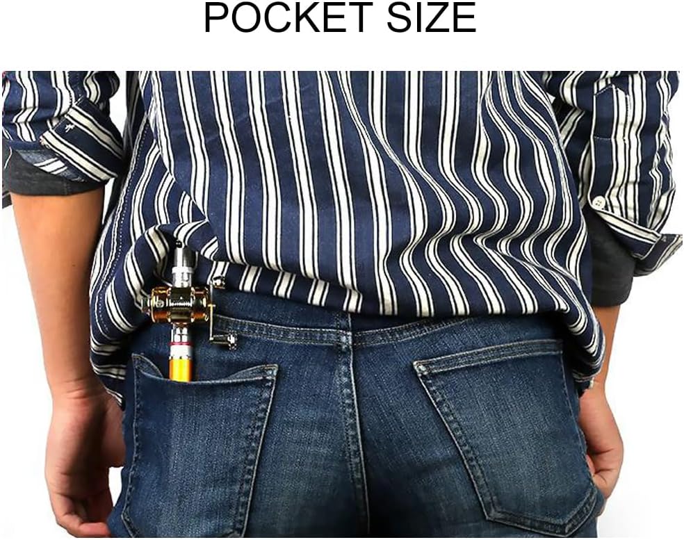 Portable Pocket Telescopic 38inch Mini Pen Fishing Rod and Reel Combo S3216