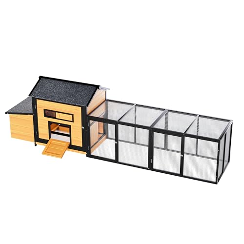 Extra Large Outdoor Chicken Coop with Nesting Box & Leak-Proof Tray W4756