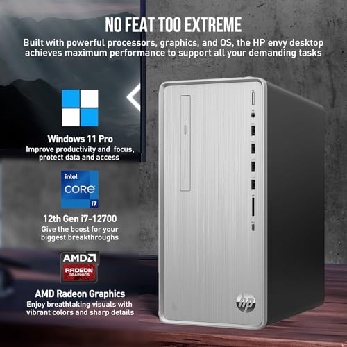 HP Pavilion Desktop Tower PC, AMD Ryzen 5, 32GB RAM 2TB SSD, Windows 11 Pro G607062
