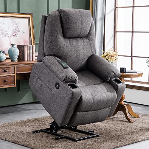 MCombo Small Power Lift Recliner Chair for Elderly with Heat and Massage, USB & Type C Ports J262