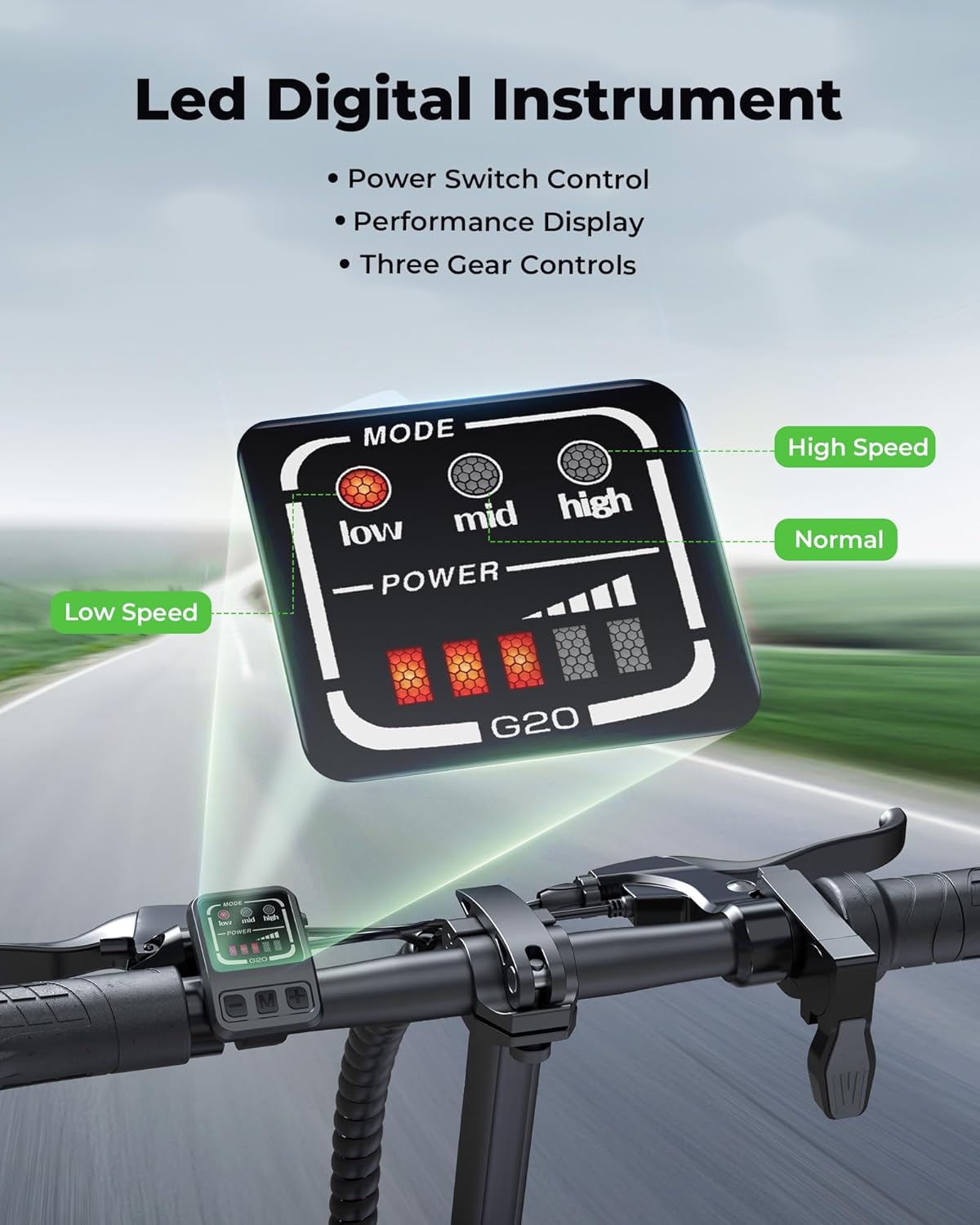 isinwheel U3 16" Foldable Electric Bike for Adults, 500W, 45 Miles Range R1392