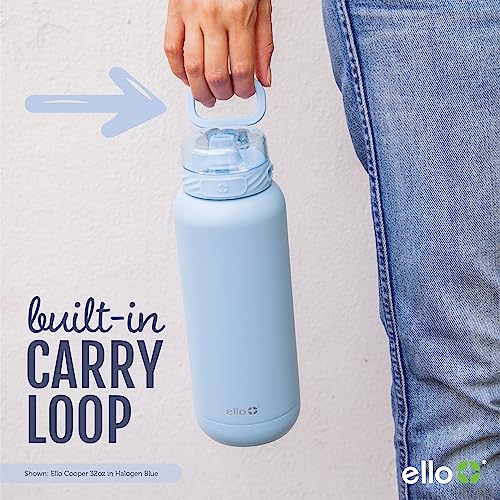 Ello Cooper 32oz Stainless Steel Water Bottle with Straw and Handle Q4598