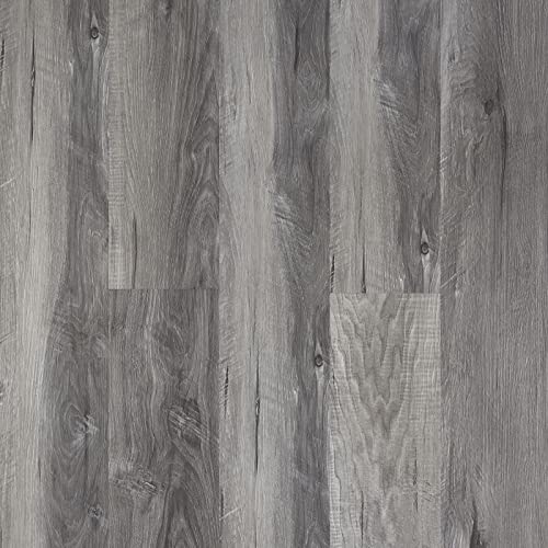 Self Adhesive Vinyl Flooring Planks Wood Effect Waterproof Grey 36pcs U963416