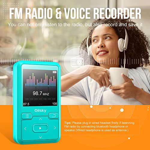 32GB Bluetooth MP3 Player with FM Radio, Earphones Included F2045