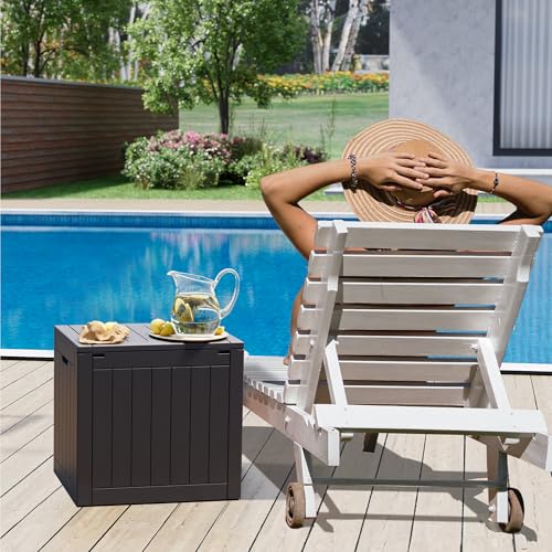 NUNU LAB 31 Gallon Outdoor Storage Box Waterproof Lockable Lid I8083