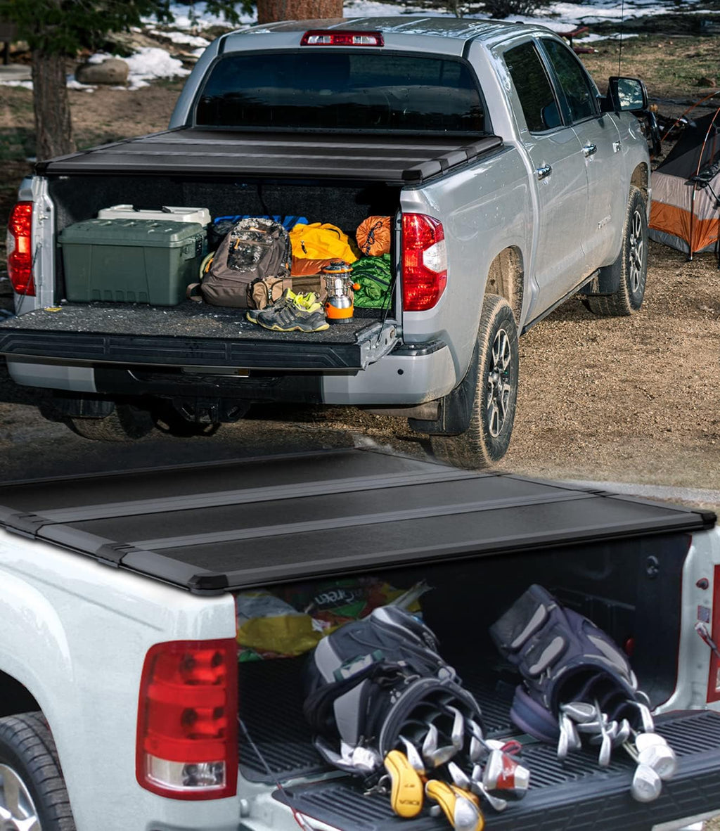 TIPTOP Tri-Fold Hard Tonneau Cover for Silverado/Sierra 1500 & HD 6.6ft Bed F7062