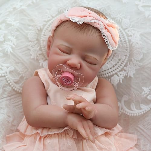 WOOROY Realistic Reborn Baby Doll 20 Inch Sleeping Girl Soft Weighted Body A2723
