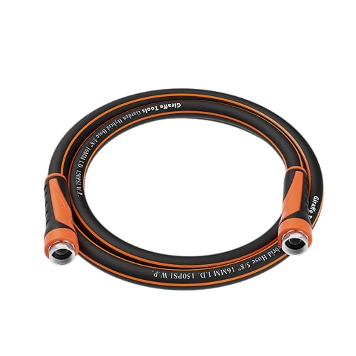 Giraffe Tools Garden Hose 100ft x 5/8", Heavy Duty Flexible Hybrid Hose Q38065