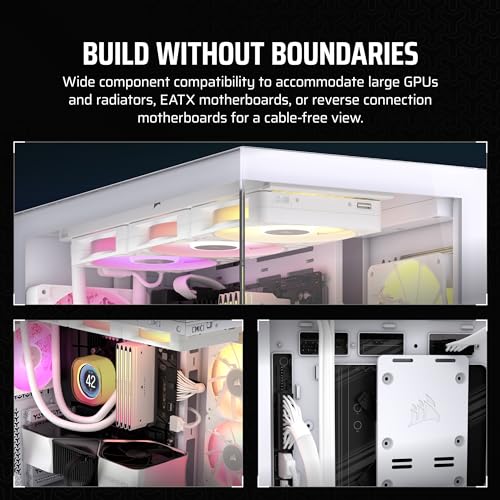 CORSAIR 3500X ARGB Mid-Tower ATX PC Case, Tempered Glass, Black B1970