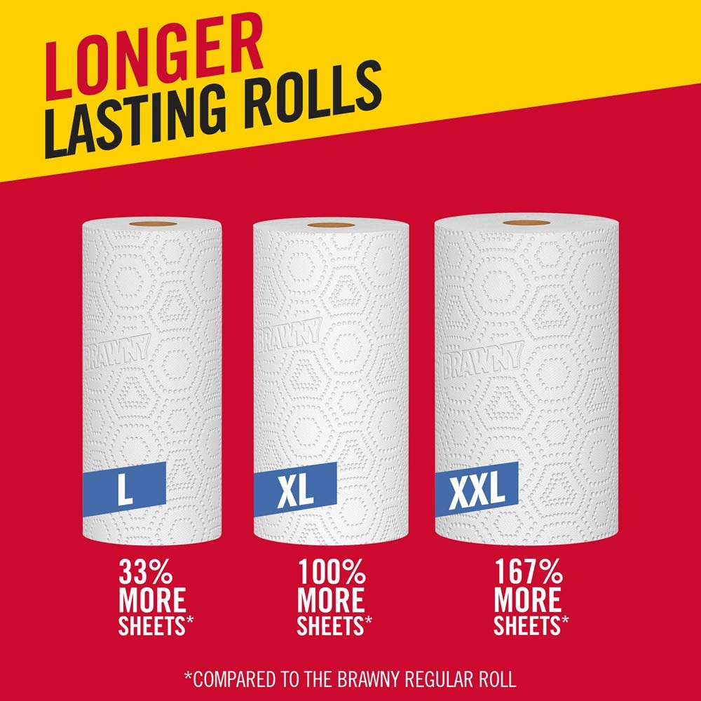 Brawny Paper Towels, 6 Large Rolls, Full Sheet R62853