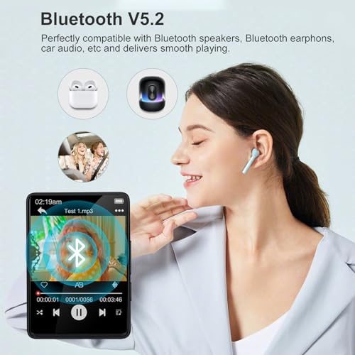 SKYBESS 2.4" Full Touch Screen MP3 Player with Bluetooth, 32GB C857