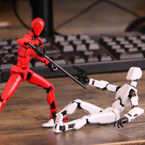 Titan 13 Action Figure Set, 3D Printed Multi-Jointed Dummy Robot (9pcs) Z973804