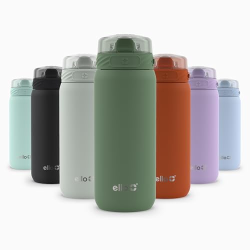 Ello Cooper 32oz Stainless Steel Water Bottle with Straw and Handle Q4598