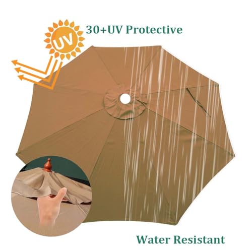 Outdoor Umbrella Replacement Canopy 6.5FT 7.5FT 9FT 10FT L303