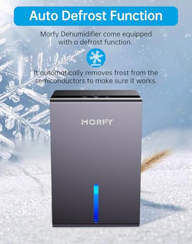 MORFY Dehumidifier, Small Quiet Dehumidifier for Bedroom Bathroom RV F595138