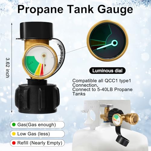 Honoson 15,000 BTU Propane Tank Top Heater with Shut-off Valve for Outdoor Camping S72538
