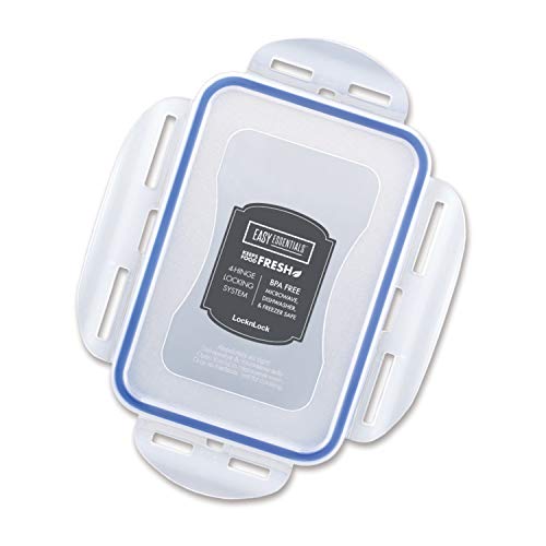 LOCK & LOCK Easy Essentials Food Storage Container Set, 4-Piece, Clear L75557