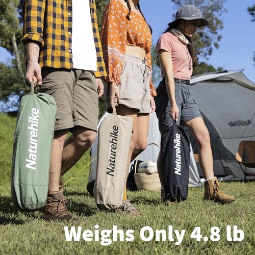 Naturehike GreenWild Ultralight Folding Camping Cot, Portable Bed for Adults, Black E2550