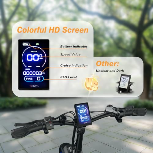 1000W Folding Electric Bike 48V 20AH Removable Battery 20" Fat Tire for Adults S359635