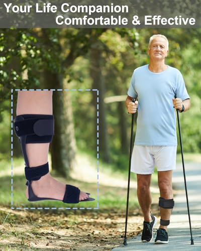 AFO Drop Foot Brace Medical Ankle Foot Orthosis Support Right Medium Y511534