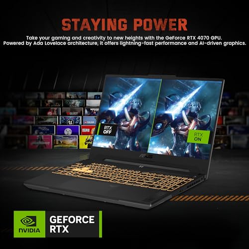 Asus TUF F15 Gaming Laptop 15.6" FHD 144Hz i7-12700H 16GB RAM 1TB SSD RTX 4070, Grey F826939