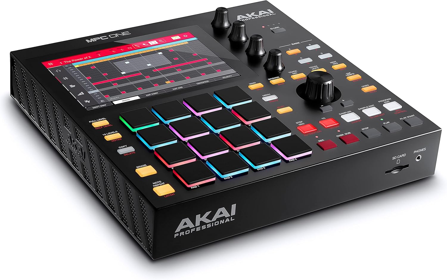 Akai Professional MPC One – Drum Machine, Sampler & MIDI Controller with Beat Pads, Synth Engines, Standalone Operation and Touch Display