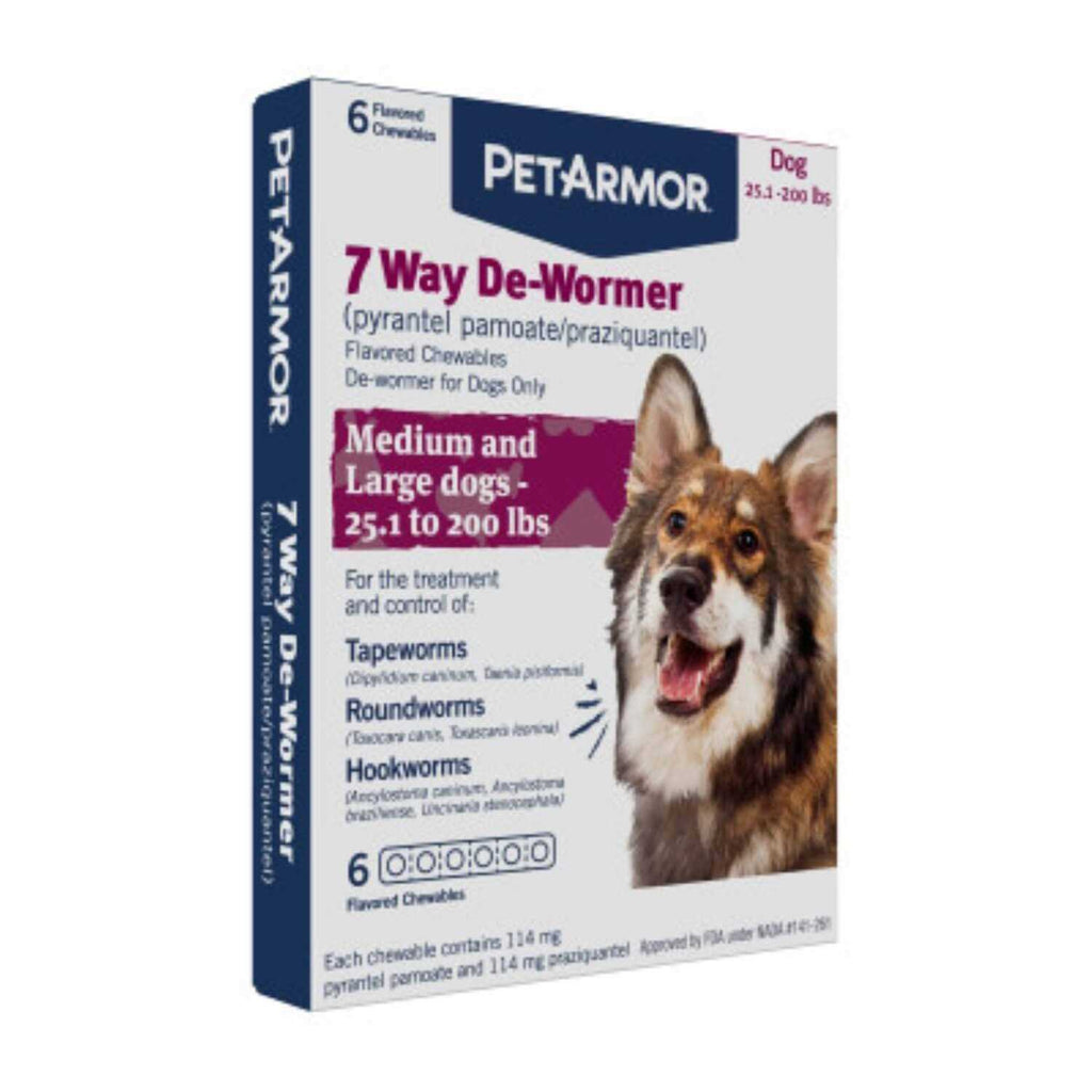 PetArmor 7 Way De Wormer for Dogs Z7631