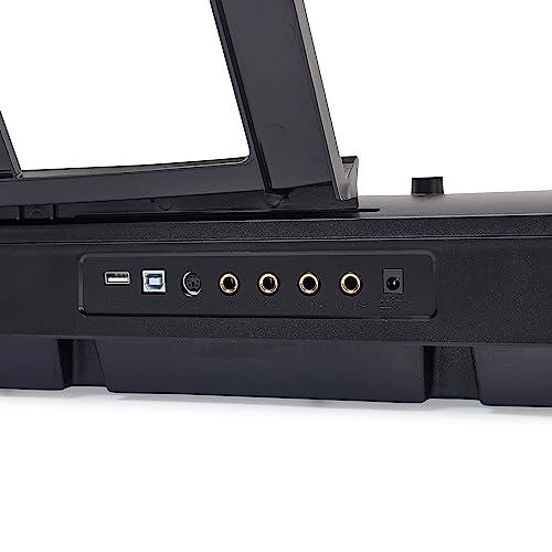 Amazon Basics Electric Keyboard 88-Keys Semi-Weighted Digital Piano with Sustain Pedal, Black H295585