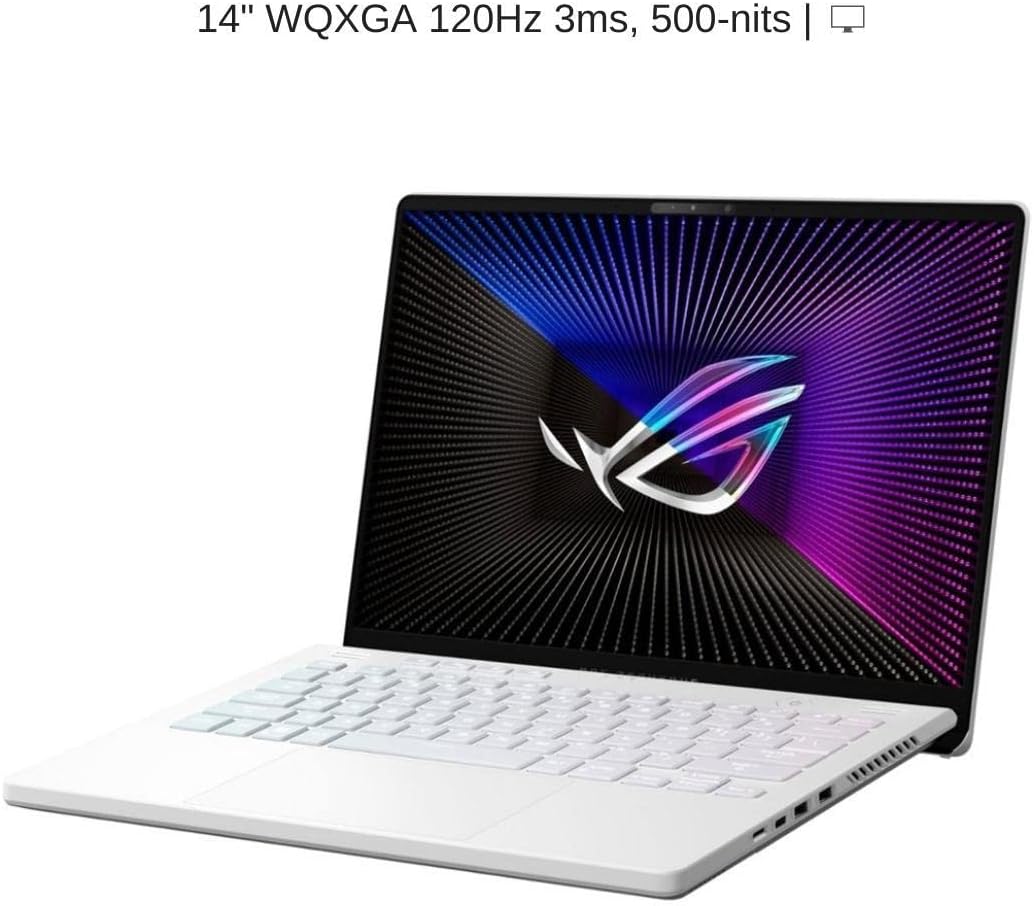 ASUS ROG Zephyrus 14" Gaming Laptop, QHD, Ryzen 9, RX 6700S, 32GB, 2TB, White Y1073