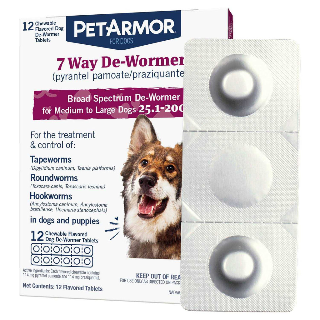 PetArmor 7 Way De Wormer for Dogs Z7631