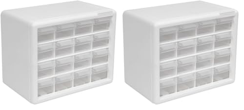 Akro-Mils 24-Drawer Plastic Storage Cabinet, Black I624065